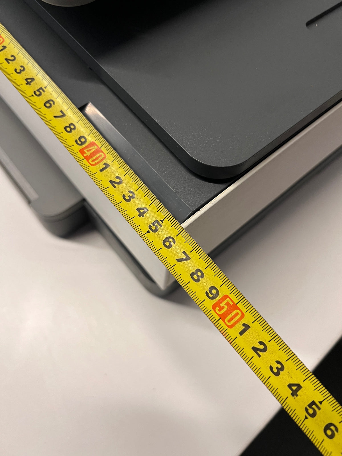 HP OfficeJet 8013 All-in-One Inkjet Printer — Persistent Paper Jam Error; Not Printing – depth measurement