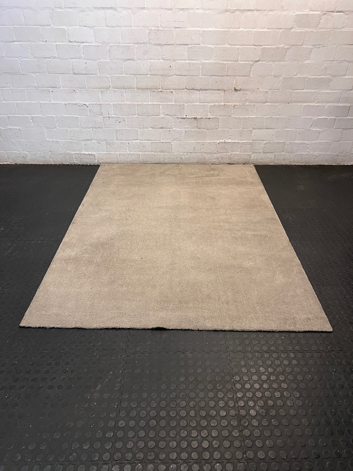 Neutral Beige Plush Area Rug (230cm x 160cm) – main front view