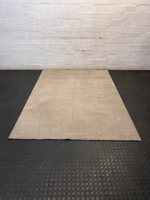 Neutral Beige Plush Area Rug (230cm x 160cm) – main front view