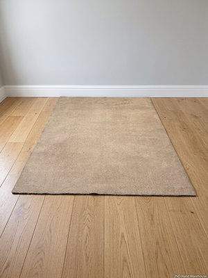 Neutral Beige Plush Area Rug (230cm x 160cm) – styled product image