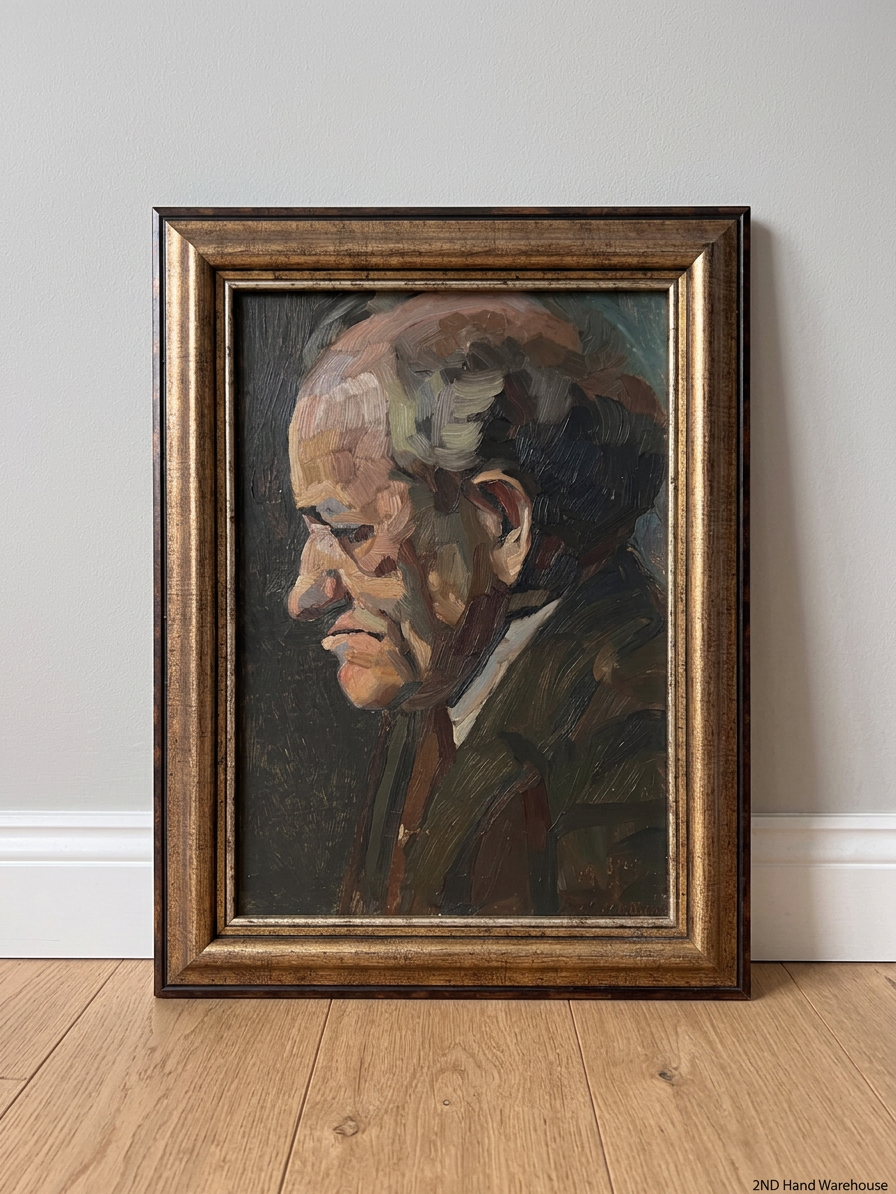 Framed Portrait Oil Painting of a Gentleman — Good Working Order – styled product image