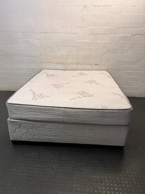 Durapedic Queen Base Set in Grey — Good Working Order – back view