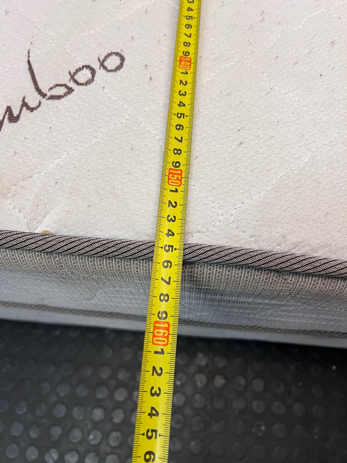 Durapedic Queen Base Set in Grey — Good Working Order – depth measurement