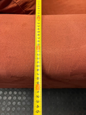 Red L-Shape Sectional Couch — Fair Used Condition – width measurement