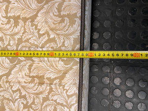Single Foam Mattress with Floral Damask Pattern — Well Used Condition – width measurement
