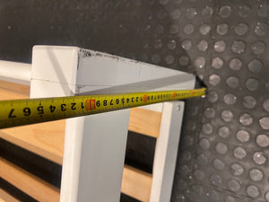 White Timber Single Bed Frame – height measurement