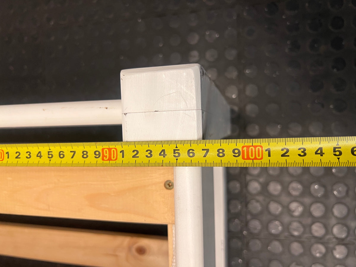White Timber Single Bed Frame – width measurement