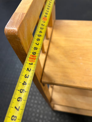 Folding Three-Tier Wooden Bookshelf – depth measurement