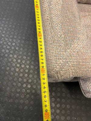 Patterned Fabric Single Seater Couch – depth measurement