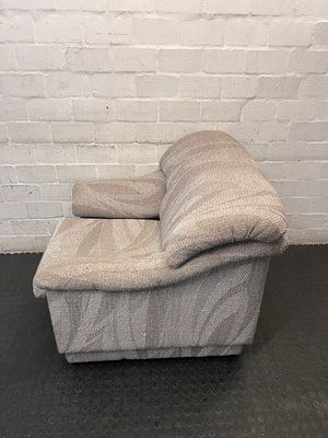 Patterned Fabric Single Seater Couch – side view