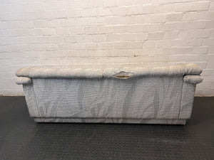 Patterned Fabric 3 Seater Couch – back view