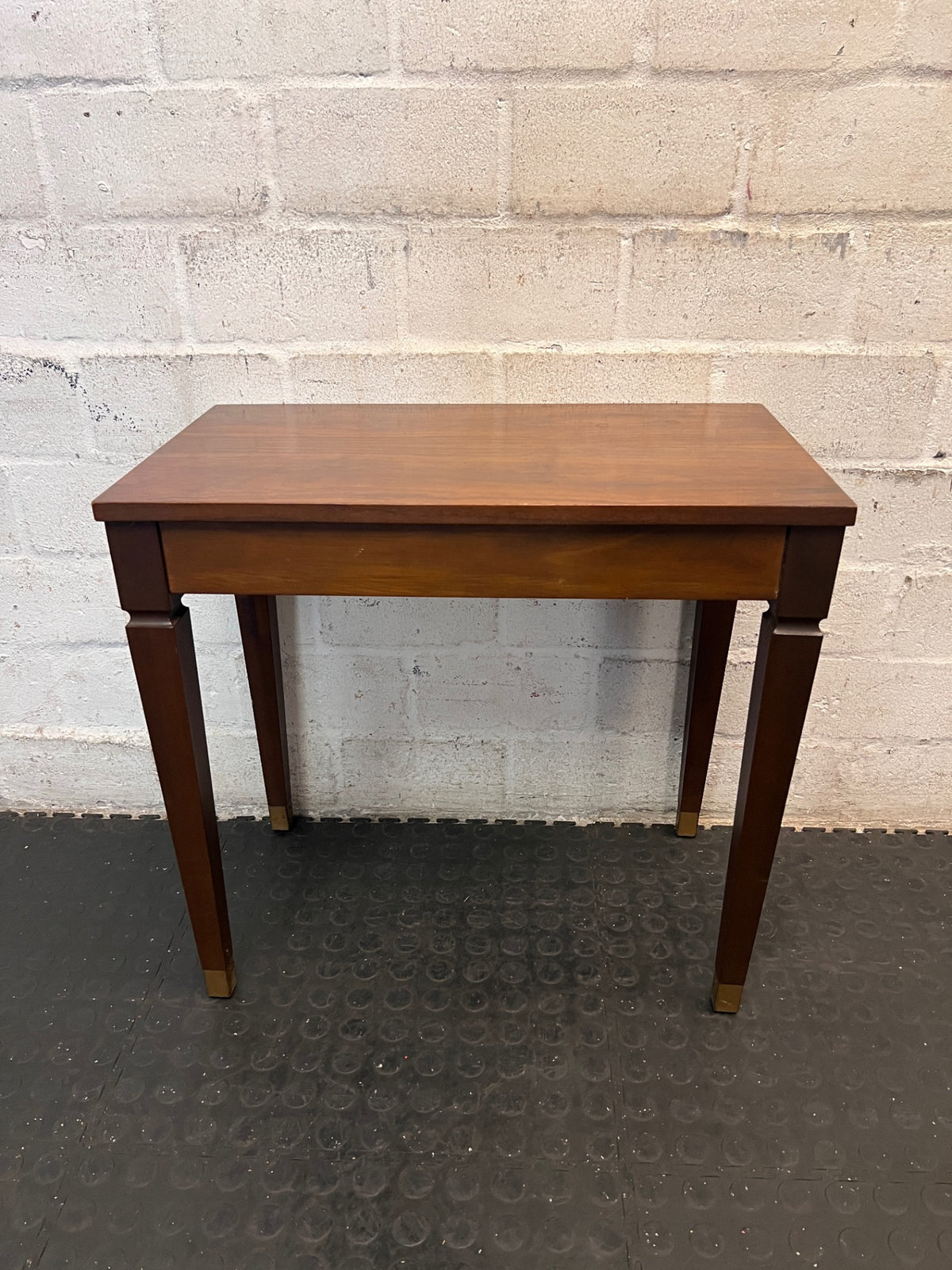 Wooden Piano Stool with Hinged Storage Lid — Fair Used Condition – main front view