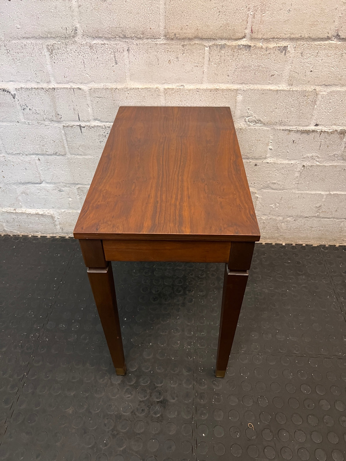Wooden Piano Stool with Hinged Storage Lid — Fair Used Condition – top view