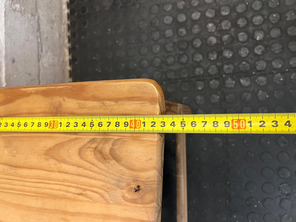Rustic Natural Pine Dining Chair – width measurement