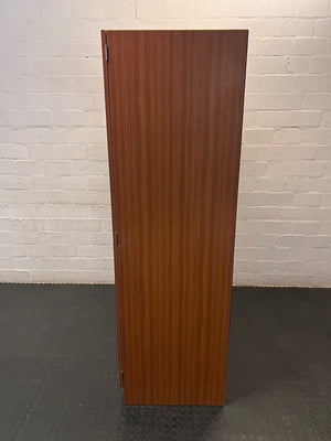 Three-Door Wood-Tone Veneer Wardrobe – condition detail