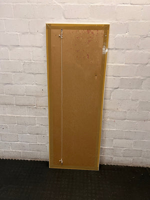 Full-Length Rectangular Bevelled Wall Mirror — Well Used Mirror – top view