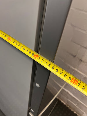 Hisense Silver Bottom-Mount Fridge Freezer — Working Well With Broken Internal Trays – width measurement