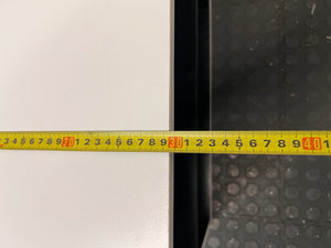Two-Tone Low Profile TV Unit with Cable Management – depth measurement