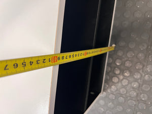 Two-Tone Low Profile TV Unit with Cable Management – height measurement