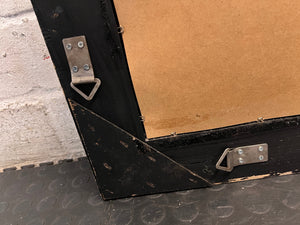 Tall Rectangular Mirror with Wide Dark Frame – back view