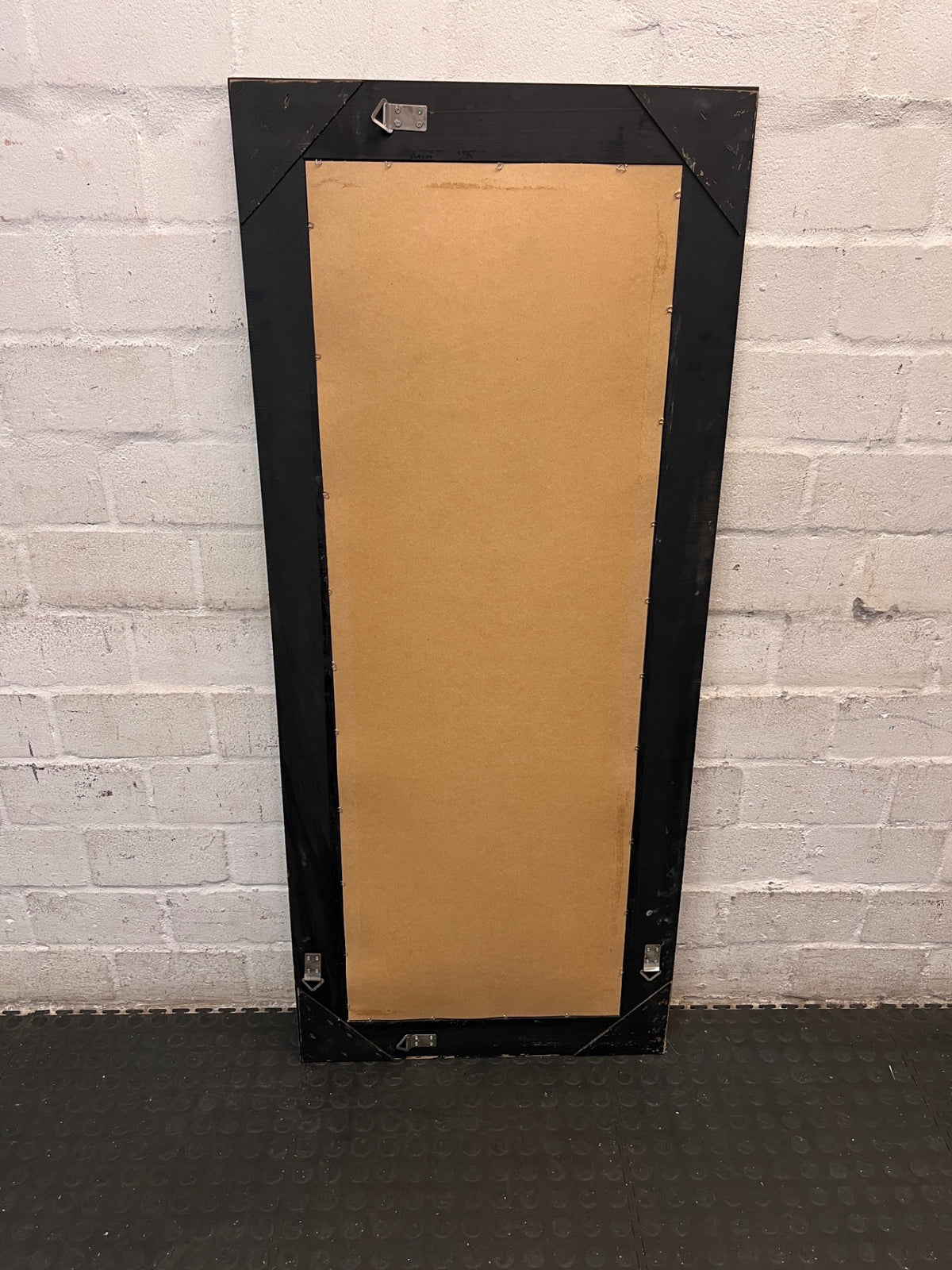 Tall Rectangular Mirror with Wide Dark Frame – condition detail
