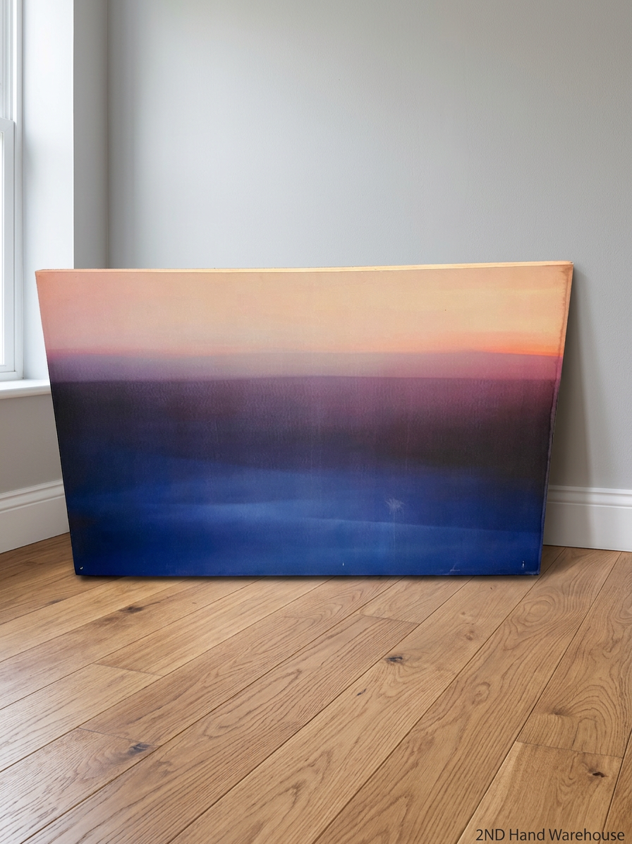 Large Abstract Horizon Canvas Painting – styled product image