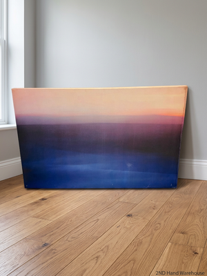 Large Abstract Horizon Canvas Painting – styled product image
