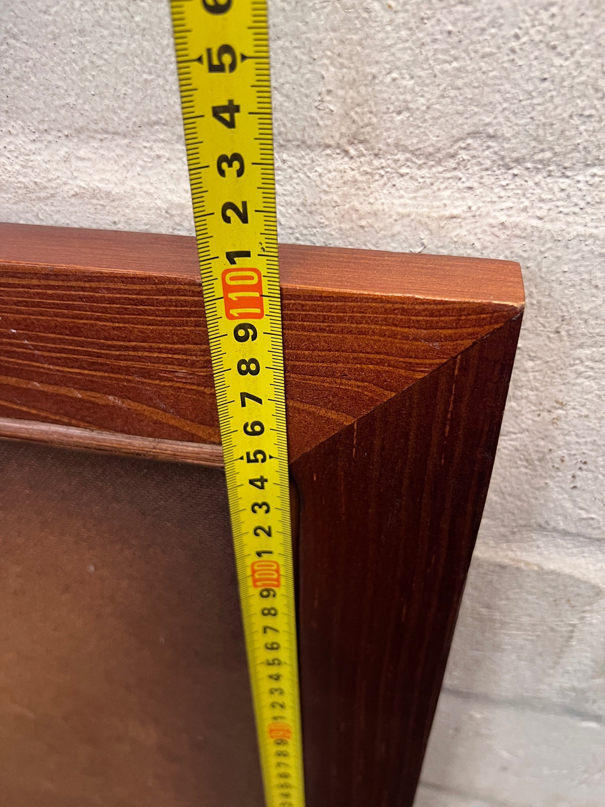 Double Woven Rattan and Wood Headboard – height measurement