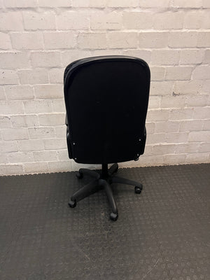 Black Fabric High Back Office Chair — Fair Used Condition – condition detail