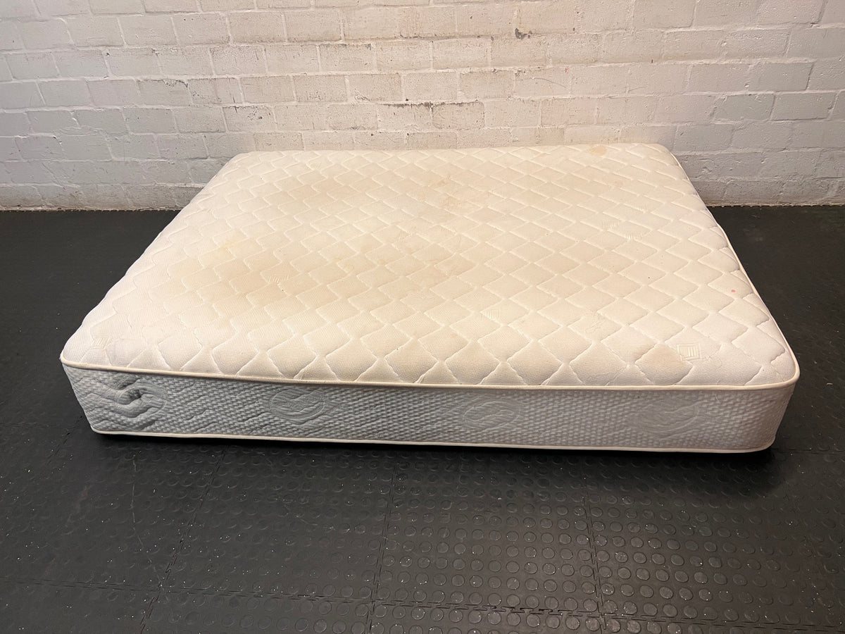 Serta Queen Mattress Florentine Collection — Used Condition with Visible Surface Marks – top view