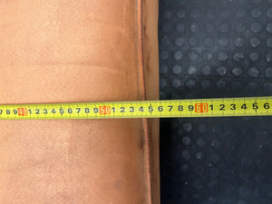 Orange Suede-Style 2 Seater Couch – depth measurement
