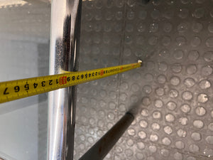 Square Glass and Chrome Side Table with Metal Legs – height measurement