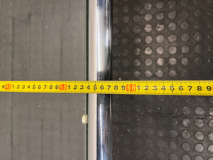 Chrome Frame Glass Coffee Table — Fair Condition With Visible Wear – width measurement