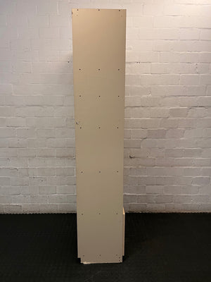 Asymmetrical Shelving Unit with Bottom Cupboard – top view