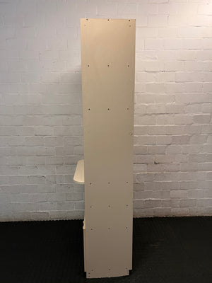 Tall Light Wood Finish Wall Unit with Cupboard – condition detail