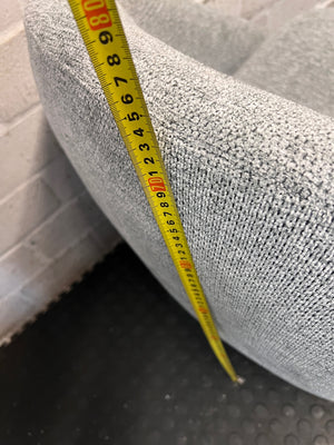 Grey Fabric Swivel Tub Chair — Good Working Order – height measurement