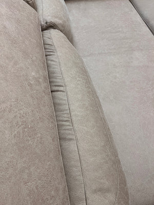 Cielo Beige Corner Couch with Daybed and Adjustable Headrests — Very Good Condition – top view