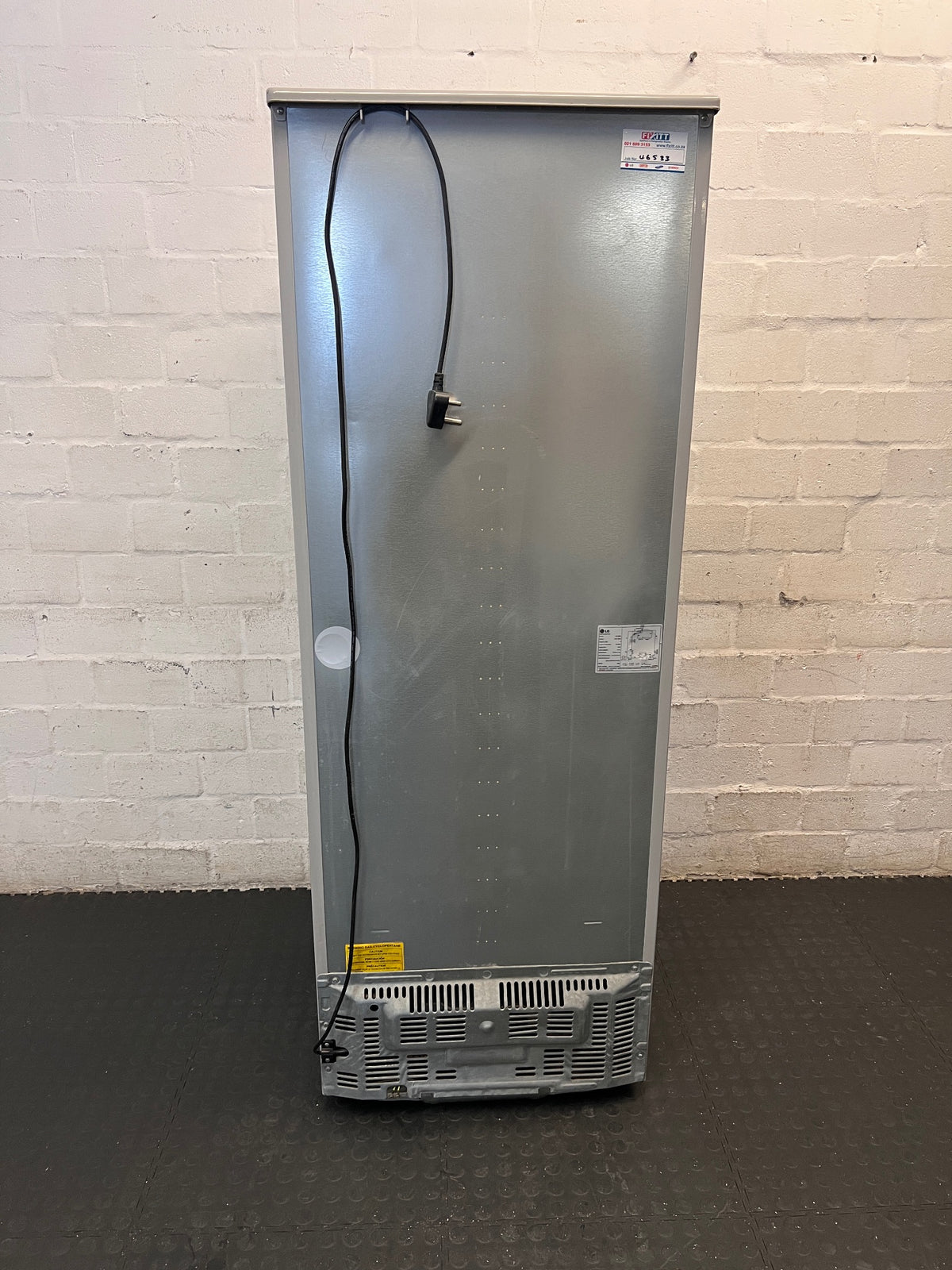 LG Expresscool Silver Fridge-Freezer — Noisy Compressor with Vibrations – back view