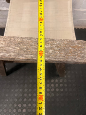 Wooden Director Style Outdoor Chair with Canvas Seat – width measurement