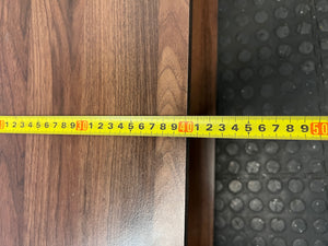 Brown and Black Low-Profile TV Unit — Surface Marks and Peeling on Top – depth measurement