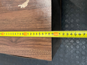 Brown and Black Low-Profile TV Unit — Surface Marks and Peeling on Top – width measurement