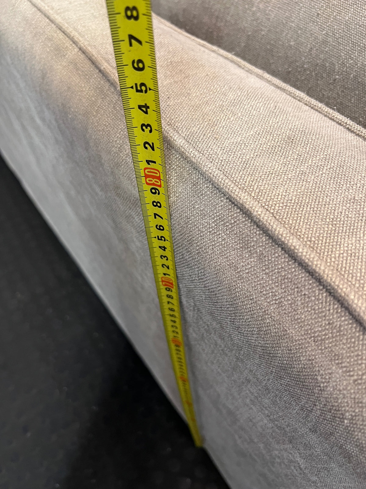 Grey Coricraft 2 Seater Couch — Good Working Order – height measurement