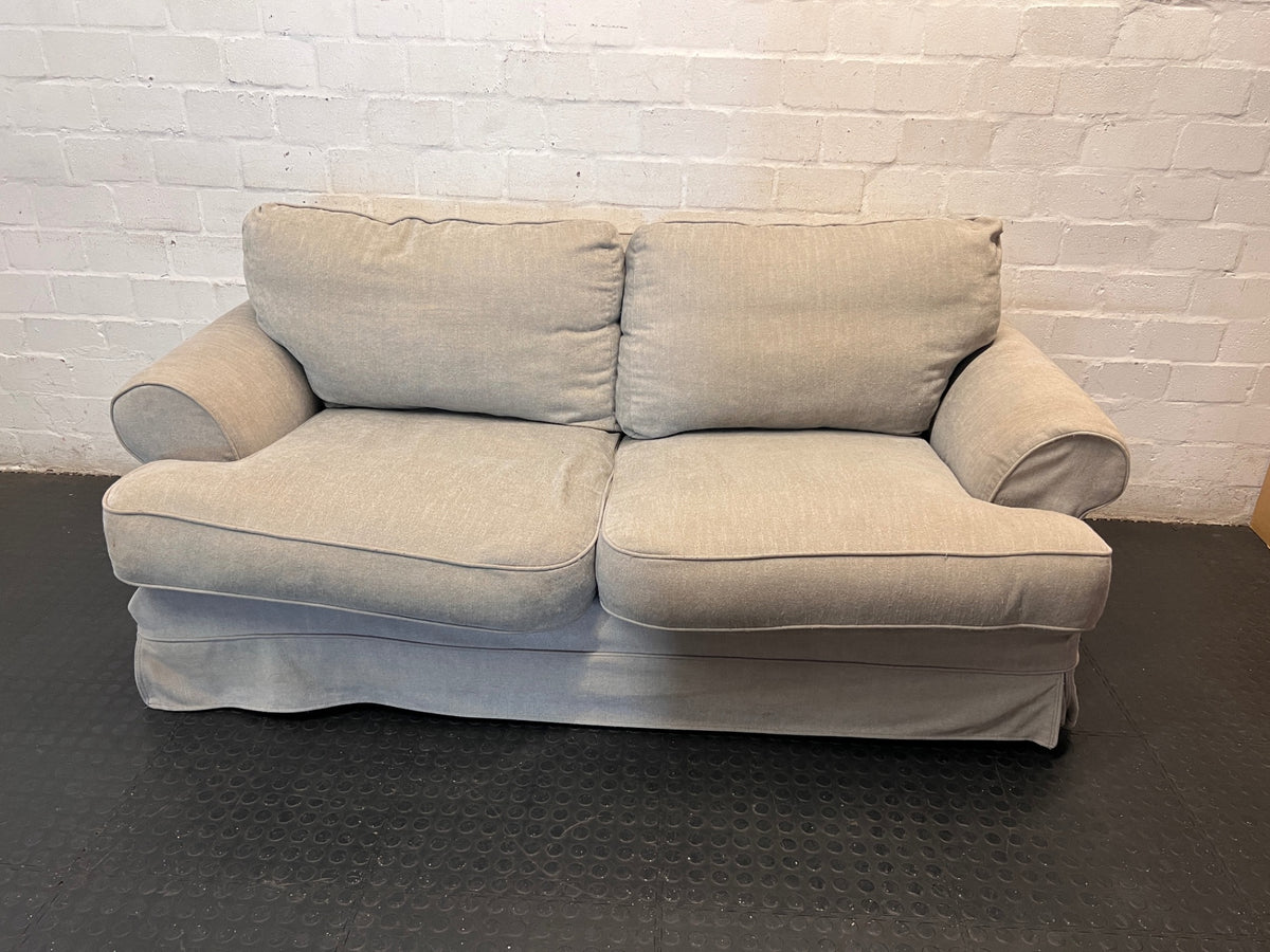 Grey Coricraft 2 Seater Couch — Good Working Order – main front view