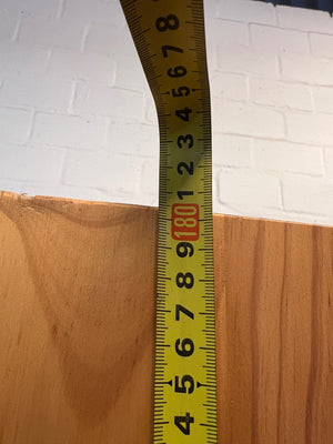 Natural Pine 5-Tier Bookshelf — Good Working Order – height measurement