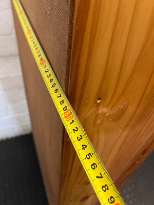Natural Pine 5-Tier Bookshelf — Good Working Order – width measurement