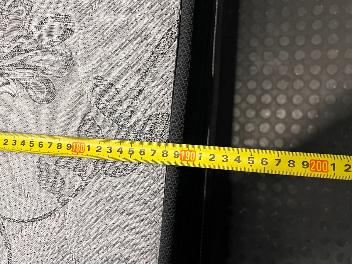 Double Bed Mattress and Base Set in Black and Grey — Good Condition Bed and Base – width measurement