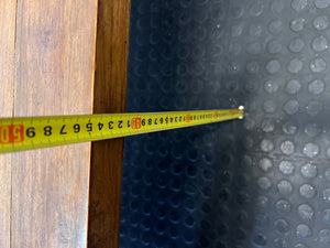 Solid Wooden Coffee Table with Carved Chunky Legs — Visible Wear Throughout – height measurement