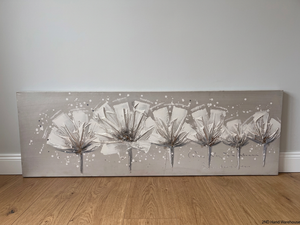 Textured Floral Impasto Wall Art on Canvas – styled product image