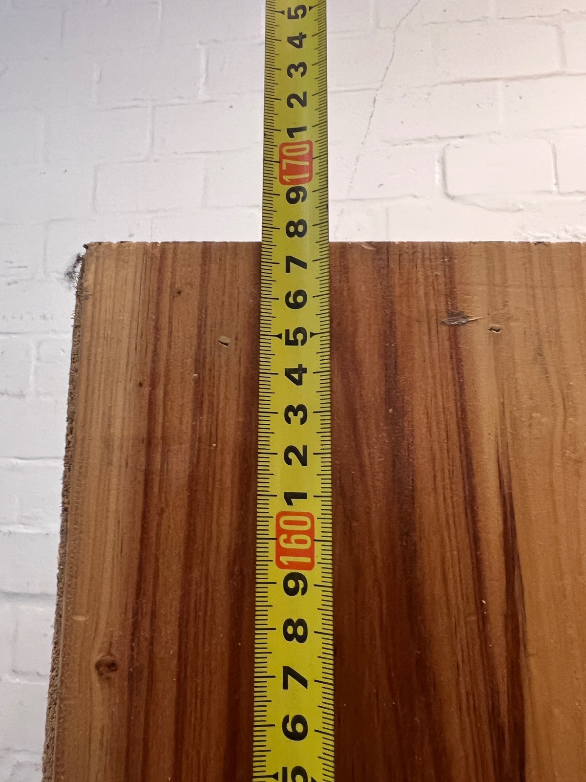 Tall Five-Shelf Wooden Bookshelf — Punctured Backing Board; Variable Shelf Configuration – height measurement