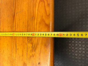 Classic Rectangular Pine Wood Dining Table — Good Working Order – depth measurement